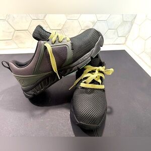 Hytest Safety Shoes Alpha Xergy Comfort Gel Steel Toe Size 7 Work Shoes Black